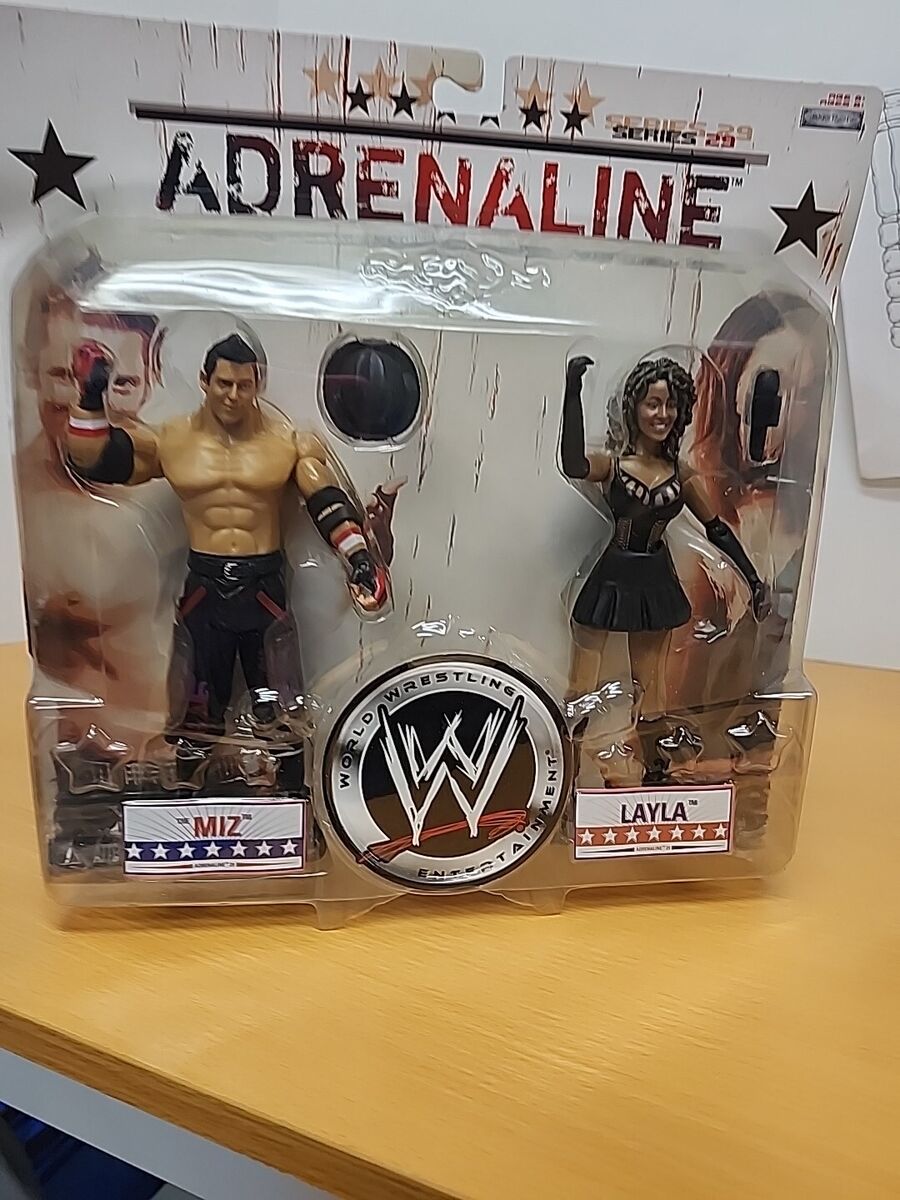 Miz & Layla Adrenaline Series 29 WWE World Wrestling Jakks Miz & Layla Adrenaline Series 29 WWE World Wrestling Jakks