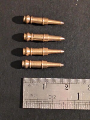 Ship Model Fittings Parts 4 Brass Dummy underdeck 10mm x 4mm Cannon Barrels plug