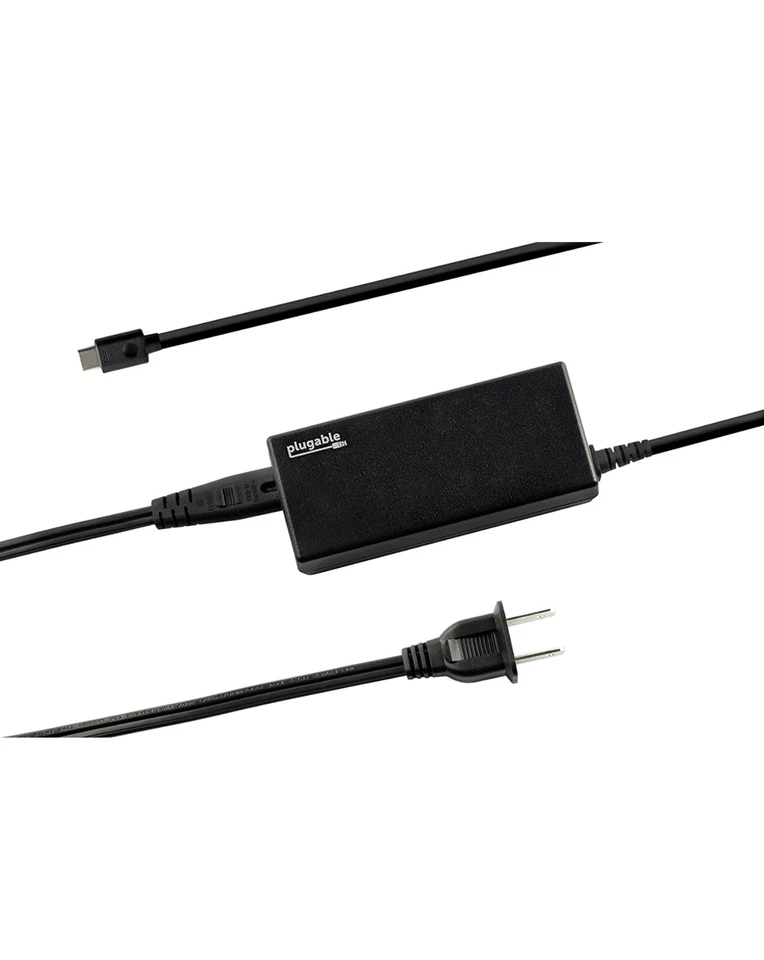 Plugable USB C Laptop Charger UL & CE Certified 60W PD Power Adapter - Image 3 of 4