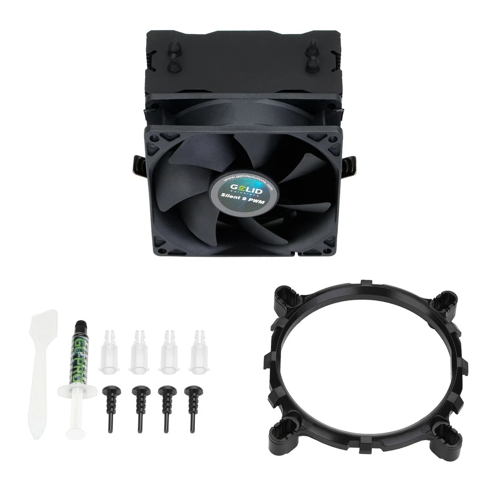 Gelid Solutions BlackFrore 92mm HDC Intel AMD CPU Cooler TDP 65W Airflow 37.9CFM - Image 4 of 4