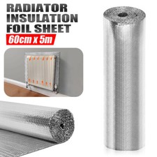 60cm x 5m Radiator Insulation Foil Heat Reflector Sheet Energy Saving Foil Panel