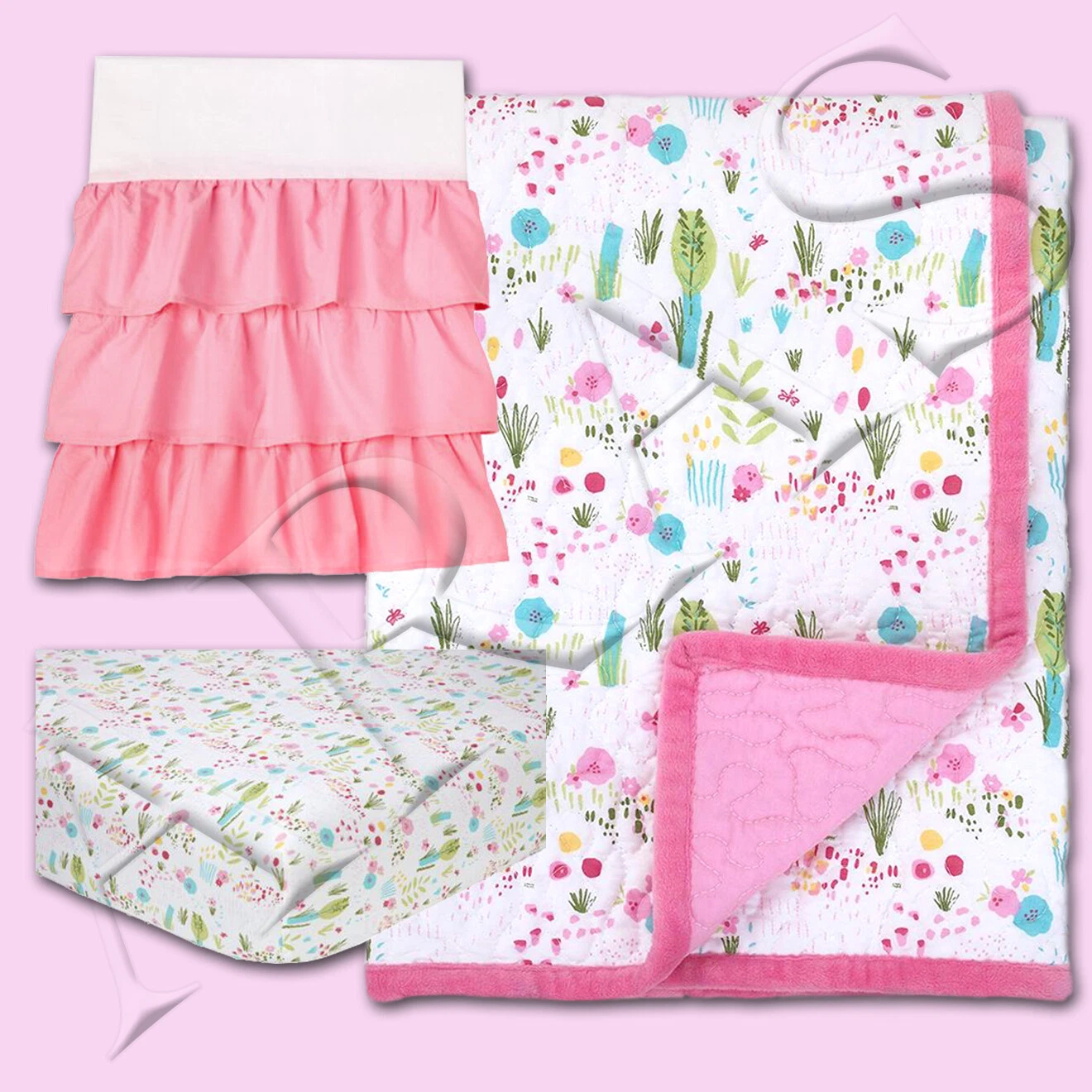 Little Meadow 3pc. Crib Bedding Set by Sadie & Scout