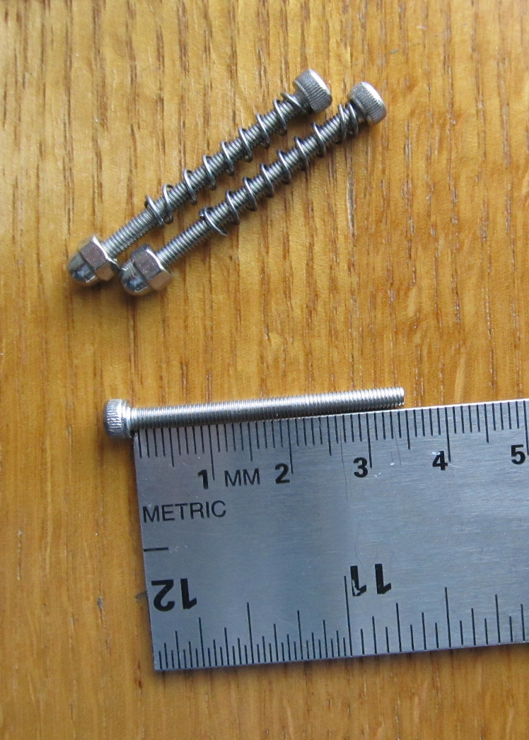 Replacement Allen Head. Long Series (35mm.) Stainless Dropout Adjuster