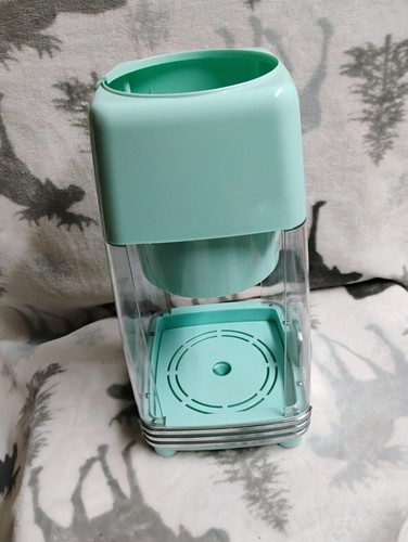 NOSTALGIA RETRO ELECTRIC TABLE-TOP SHAVED ICE AQUA SNOW CONE MAKER, Works!! - Picture 4 of 9