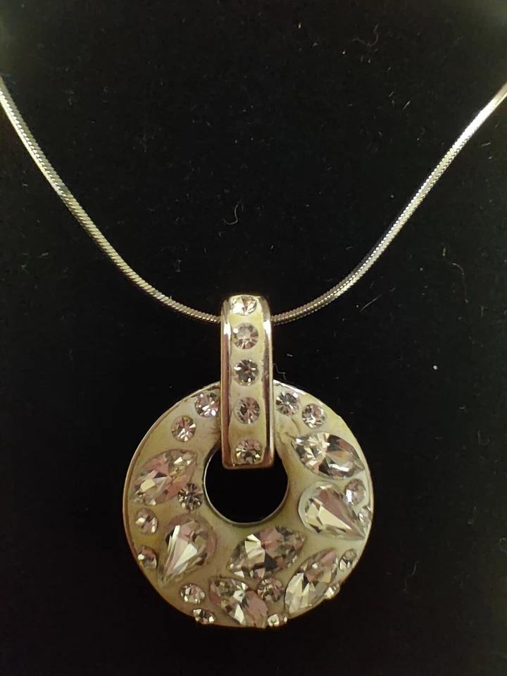 collana argento 925 donna con Ciondolo Zirconi Bianco Silver - Immagine 4 di 4