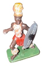 W Britain Zulu uThulwana Regiment Attacking Low