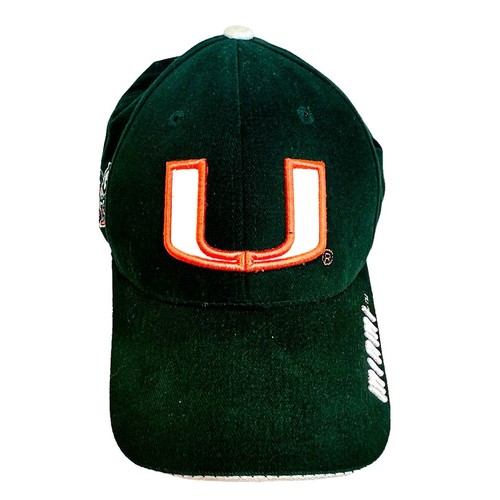 Miami Hurricanes Colosseum OS 100 Cotton Baseball Cap Hat Adjustable