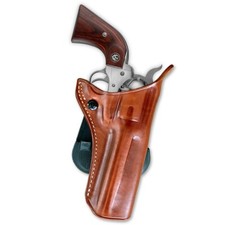 Leather Paddle Holster Open Top Fits, Ruger Vaquero 45 Colt 4.62'' Barrel 1831 