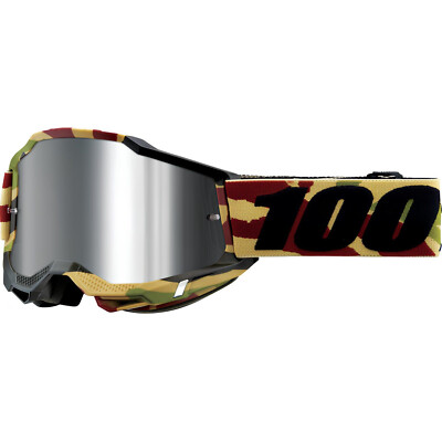 100% Accuri 2 EXTRA Mission Brille Cross Mountainbike MX Antifog Gläser silber