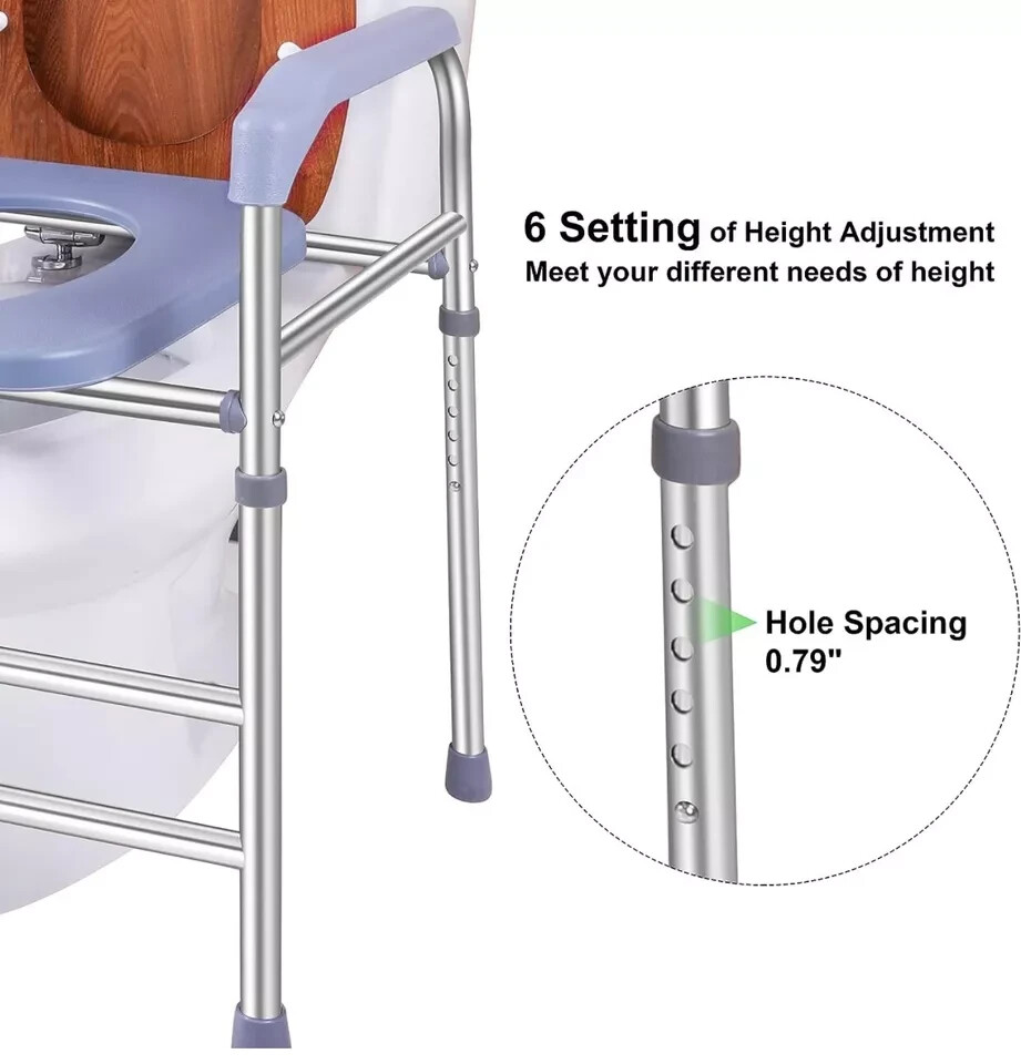 Raised Toilet Seat /w Handles 400lb Deewow Elevated Toilet Seat Riser