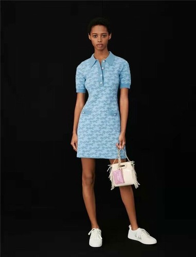 jacquard knit dress