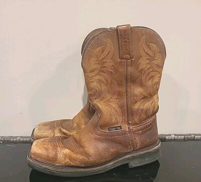 Justin leather work boot size 9 EE Justin Men main image 4