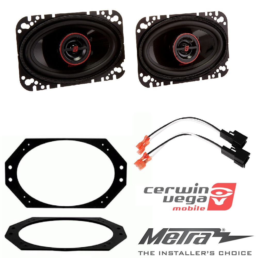 CERWIN-VEGA H746 550 Вт серия 4x6 HED 2-полосные коаксиальные автомобильные колонки METRA 82-1011 мощностью 450 Вт