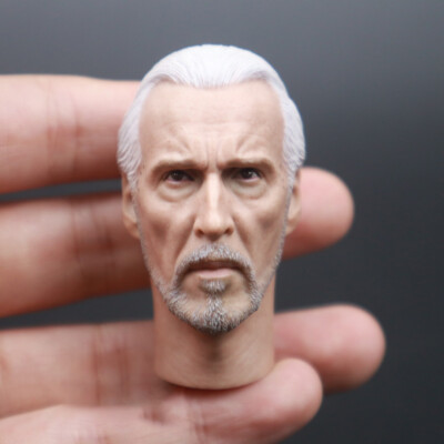 1/6 Count Dooku Head Sculpt Episode II-Attack of the Clones DIY 12'' Hot Toys Ac