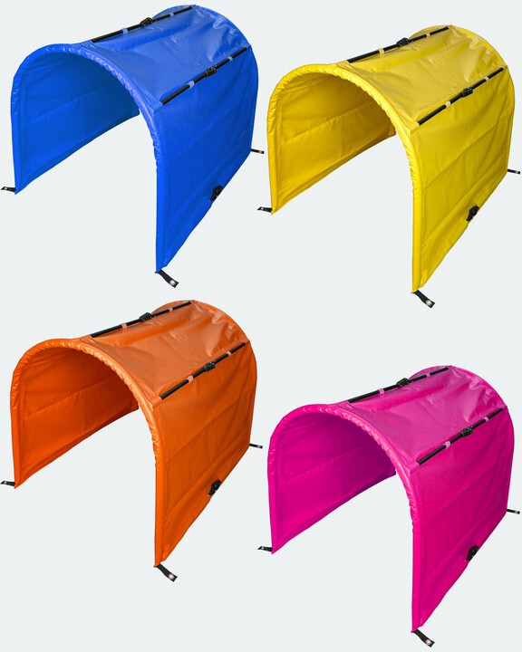 Túnel Superhund Hoopers sin suelo con acolchado