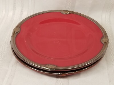 2 Certified International Embassy Brown Salad Plates