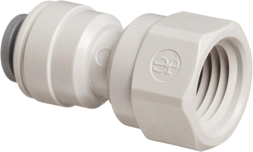 John Guest Adattatore Femmina Per Tubo 3/8' OD X Filettatura 1/4' NPTF | Raccordo In Acetale Per Acqua E Aria