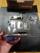  6 NEW SCHLAGE LATITUDE F10 PASSAGE LEVER  HALL AND CLOSET  625 BRIGHT CHROME