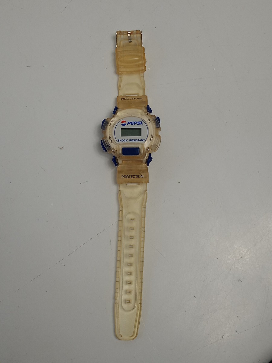 Vintage PEPSI RETRO 80s-90s Wristwatch Shock Resistant Digital