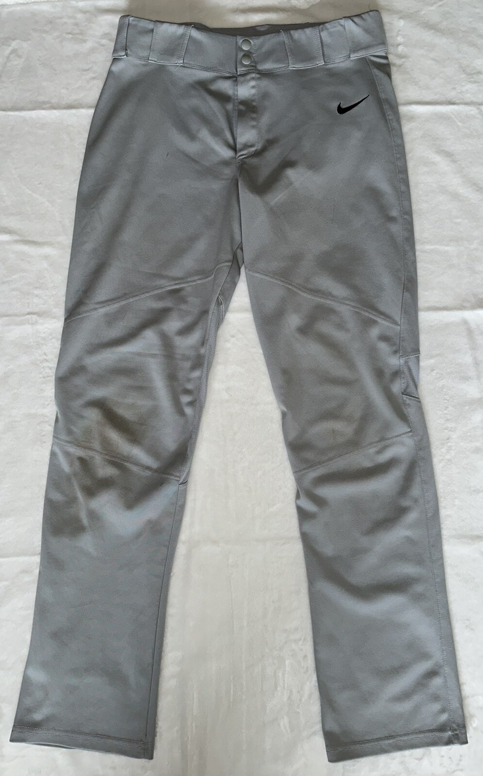 Nike Vapor Pro Baseball Pants Size Large Full Length Gray Slim eBay