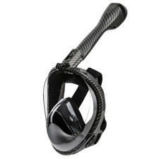 Seavenger Anti-Fog Full Face Snorkel Mask with 180  View Carbon Fiber 