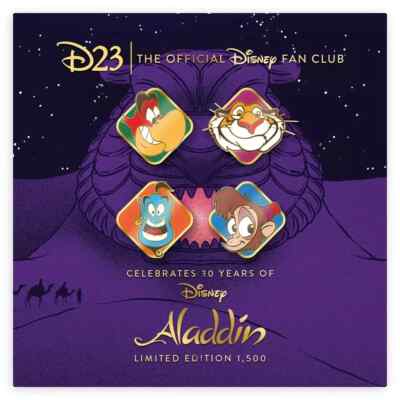 Disney D23 Exclusive Aladdin 30th Anniversary Commemorative Pin