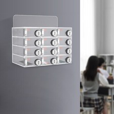 12 Slots Cellphone Storage Locker Combination Lock, Wall-Mounted Cabinet USA