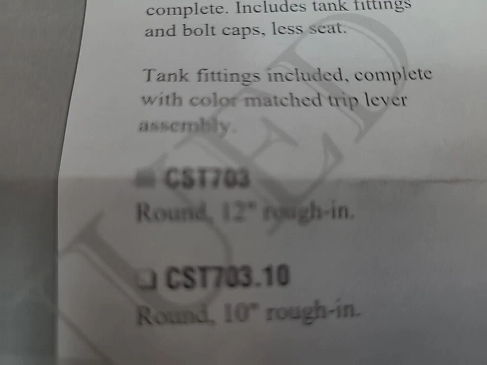 TOTO C703#12 UNIV HGHT ROUND BOWL-12" ROUGH-IN-SEDONA BEIGE-FITS ST703 TANK - Image 3 of 4