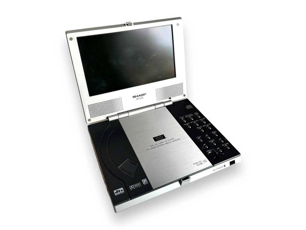 SHARP DV-L70S Portable DVD Video CD Player 7” TFT LCD Monitor Not