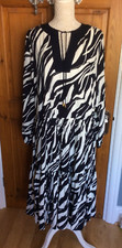 Zebra Smock Dress by BIBA Size 14 Navy Mix NWT (RRP £99.99)  **SALE**