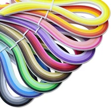 9 Sets Multi-Color Quilling Paper Strips Kits 900 Strips 42 Colors, 3mm Width...