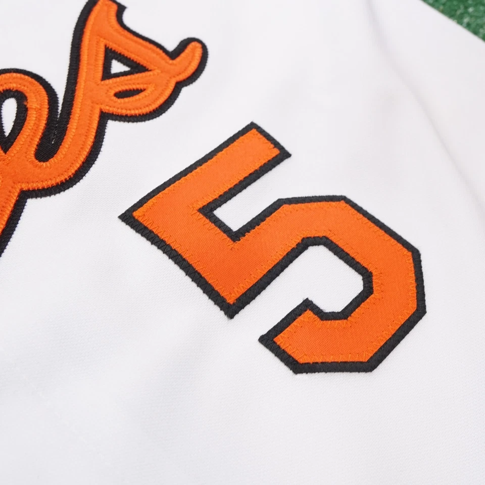 Camiseta deportiva blanca Brooks Robinson 1984 Baltimore Orioles Cooperstown 30th Home para hombre Foto 4 de 4