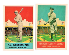 1933 DeLong Gum Dover Reprint #14 LEFTY GOMEZ Yankees / #2 AL SIMMONS White Sox