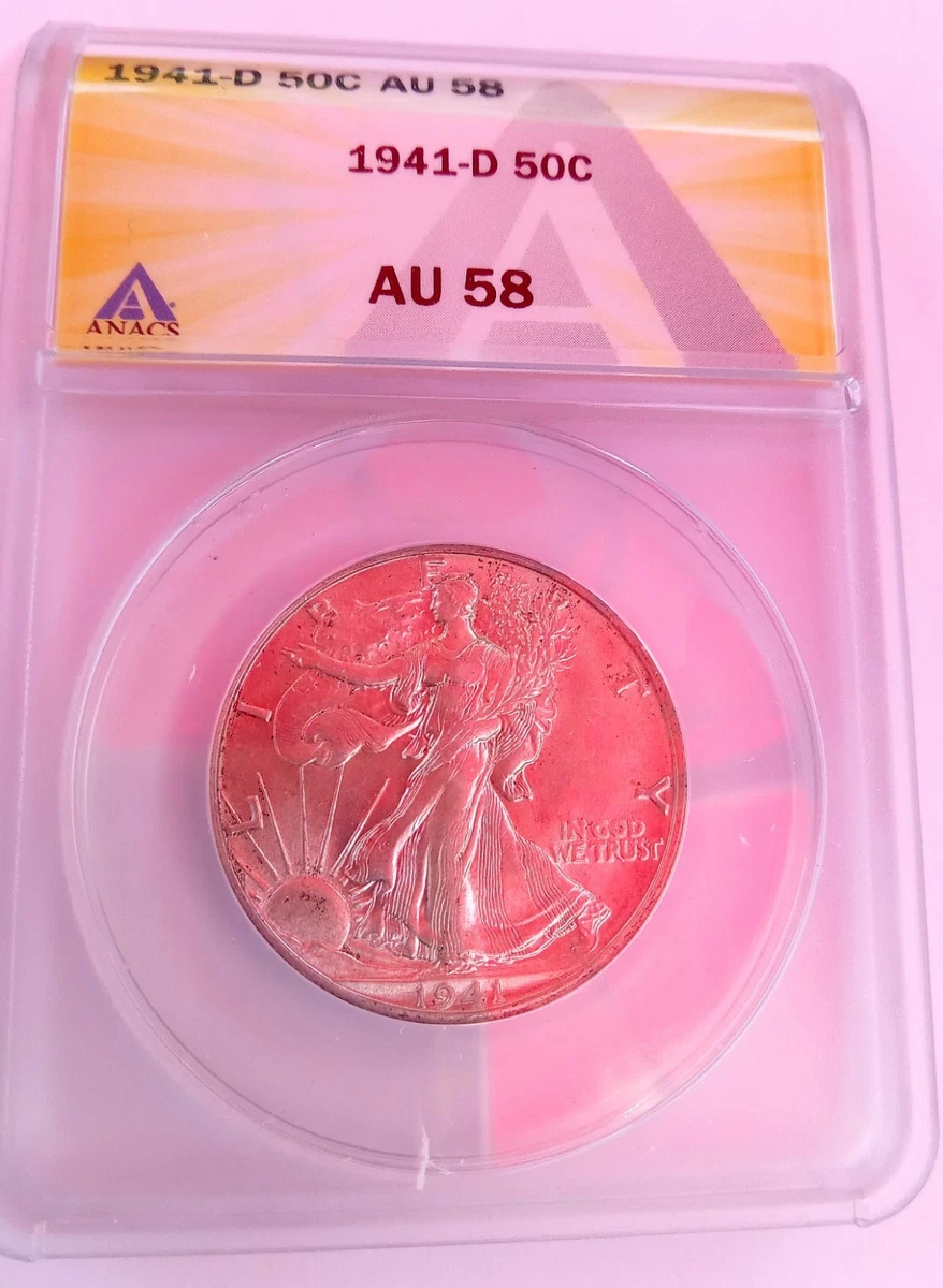 AU 58 Graded Liberty Walking Half Dollars (1916-1947) for sale | eBay