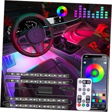 Interior Car Lights, Led Lights for Car Accessories, Christmas APP RGB 2 Lines