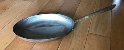 Vintage massive Kupfer ovale Fischpfanne oder Au Gratin Pfanne (Box über Käfigen)