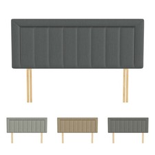 Border Lines Headboard Linen Upholstered Divan Bed Headboard 20" 30" 36" Height