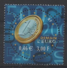 FRANCE 2001 : N° 3402  DEMAIN L'EURO - NEUF** TTB