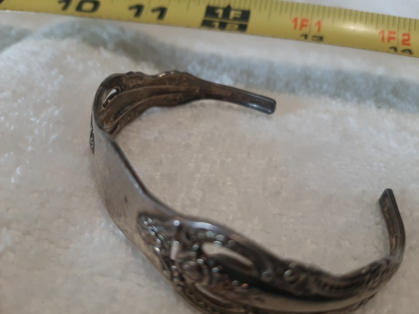 Oneida Sterling Silver Flatware cuff  Bracelet vi… - image 3