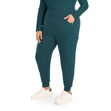 LANDAU FORWARD Womens HUNTER GREEN CARGO JOGGER SCRUB PANTS - LB401 Size XL NEW