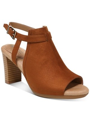 GIANI BERNINI Womens Brown Slingback Alessio Peep Toe Block Heel Shootie 9.5 M