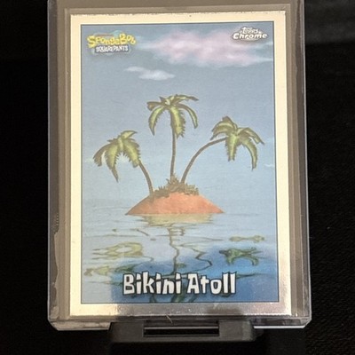Topps Chrome SpongeBob 2025 #157 Bikini Atoll Night Shift Manager Variation