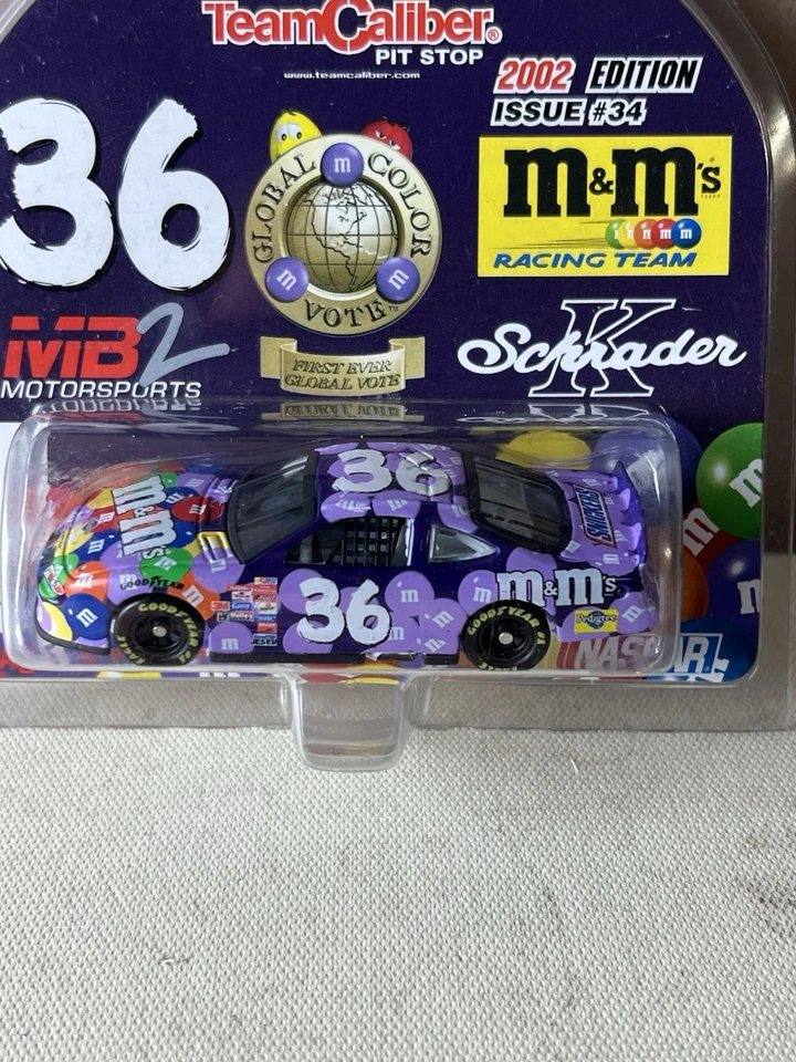 2002 Team Caliber 1:64 Scale #36 Ken Schrader Global Color Vote M&M’s Grand Prix - Image 2 of 4