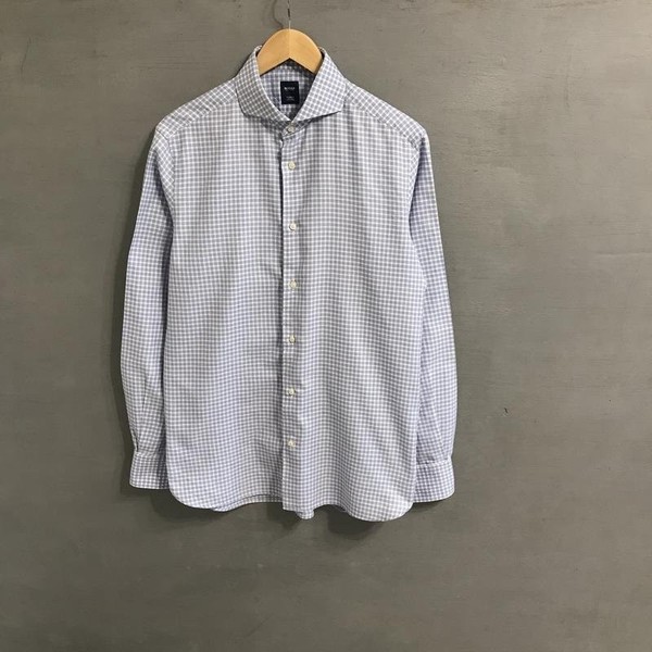 Men Boggi Milano Shirt White Cotton 40 /L / 48 #1VBF