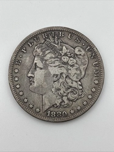 1880 Silver Morgan Dollar Coin as Shown $1 90% Silver
