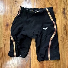 Speedo Fastskin LZR pure intent Size 26 high waisted Solid Black/Gold