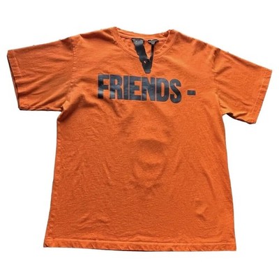 VLONE 'Friends' SS T-Shirt Tee HUGE USA Made Orange/Black Size XL Men