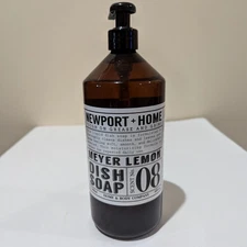 NEW Newport & Home 32 oz Meyer Lemon Dish Soap Jumbo Size Pump RARE!