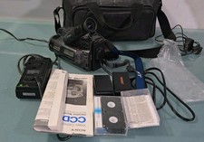 Sony Handycam CCD-TR101 Hi8 Camcorder, With 2 Tapes, Carrying Bag More READ