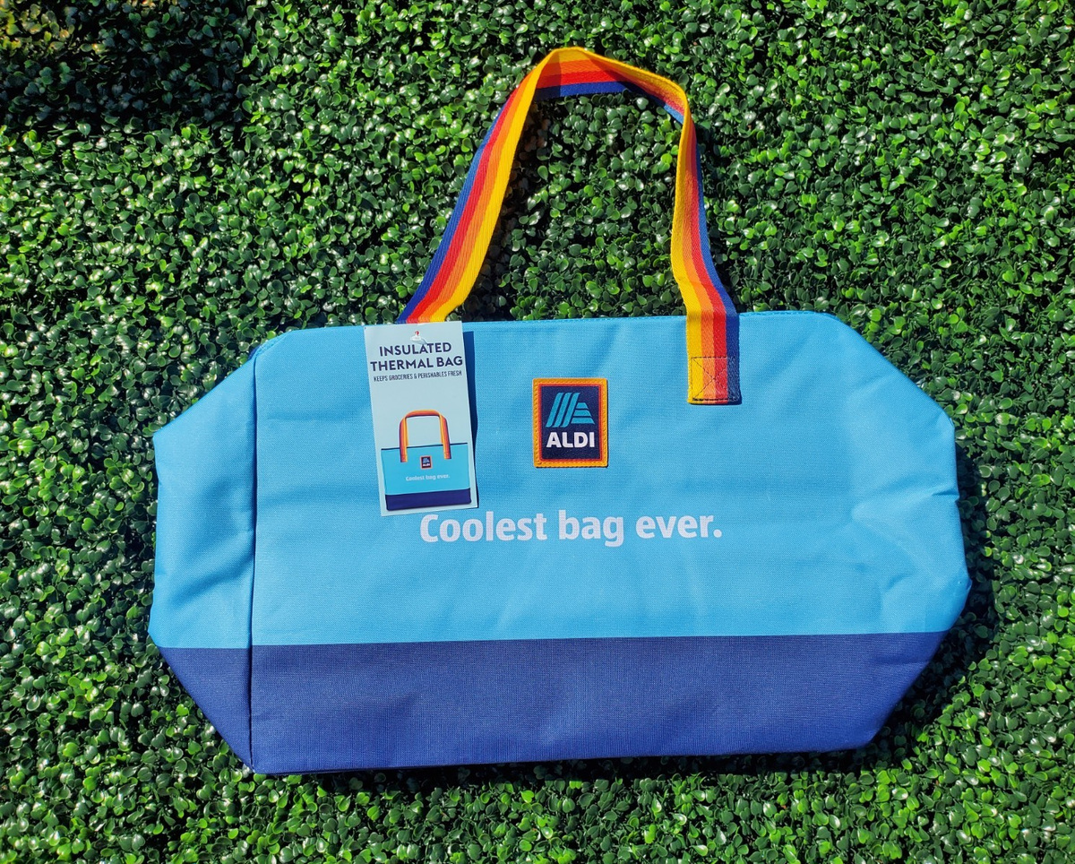 Aldi Large Insulated Freezer Cooler Bag Market Shopper 🔵🔴🟡 2026